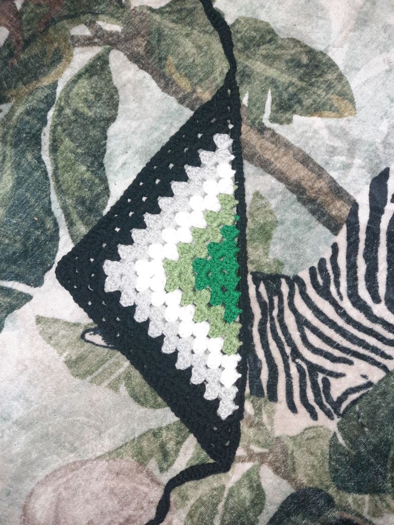 Aromantic flag bandana